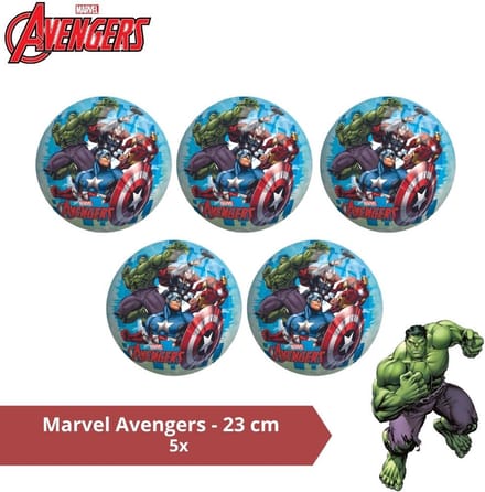 Bal - Voordeelverpakking - Marvel Avengers - 23 cm - 5 stuks