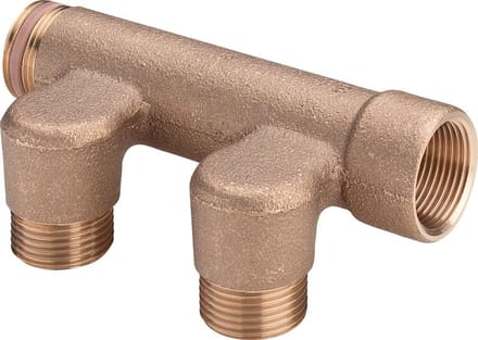 Viega Raxofix-verdeler, G 3/4, n 3 roodkoper Model 2005.7, 106027