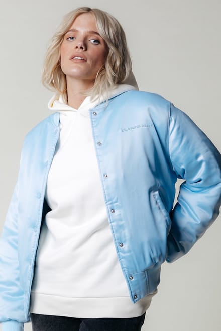 Colourful Rebel Vita Satin Bomber Jacket - S