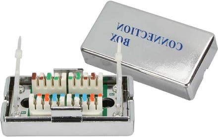 Verbindingsmodule Netwerk - Connector Koppeling - Netwerk Installatie - LSA-technologie Afgeschermd - 1 x 1 x 1 cm - null
