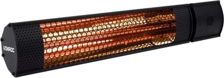 White-label® Terrasverwarmers Elektrisch - Heater - Radiator - 2000W - Zwart