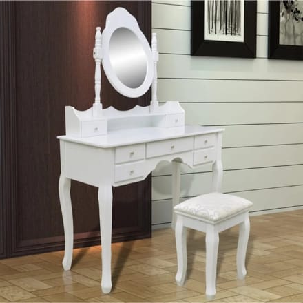 Kaptafel met LED 80x41x134,5 cm sonoma eikenkleurig