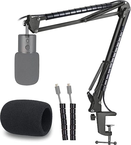 professional microphone arm - QuadCast Boom Arm Stand / microfoonhouder, microphone arm standard adjustable microphone stand - Microfoonstandaard