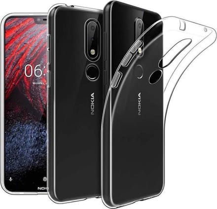 HB Hoesje Geschikt voor Nokia 3.1 Plus - Siliconen Back Cover - Transparant