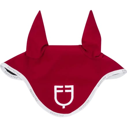 Korte muts van technische stof met logo Equestro