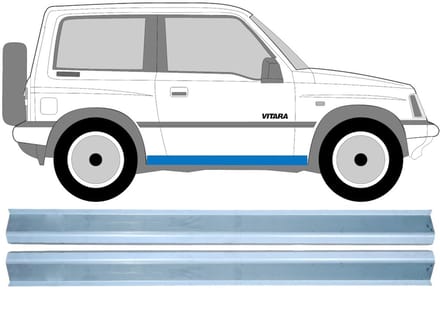Reparatie dorpel voor Suzuki Vitara 1988-1998 / Links + Rechts / Set