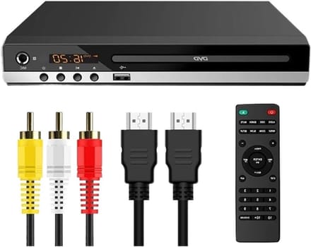 Dvd-speler - Mediaspeler - Thuisbioscoop - Karaoke Fun - Compact formaat - Zwart