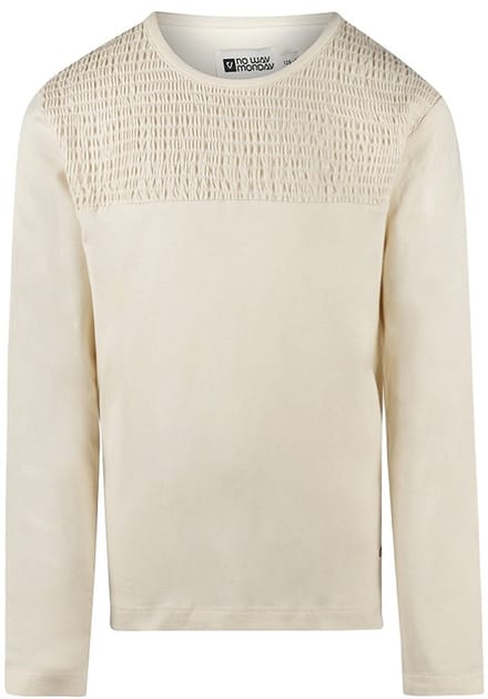 No Way Monday meisjes longsleeve Off white