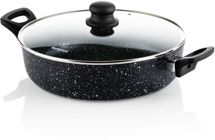 Westinghouse Hapjespan – Ø 28 cm – Inductie – Inclusief Deksel – Black Marble