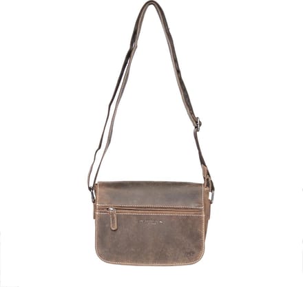 Arrigo - Schoudertassen Vrouw - Buffelleer - Crossbody - Cognac