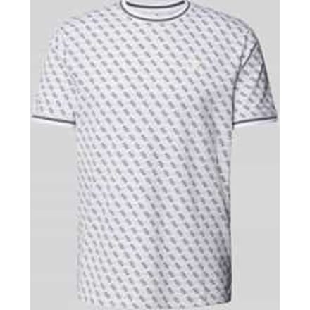 T-shirt met elastische mouwboorden, model 'MARSHALL'