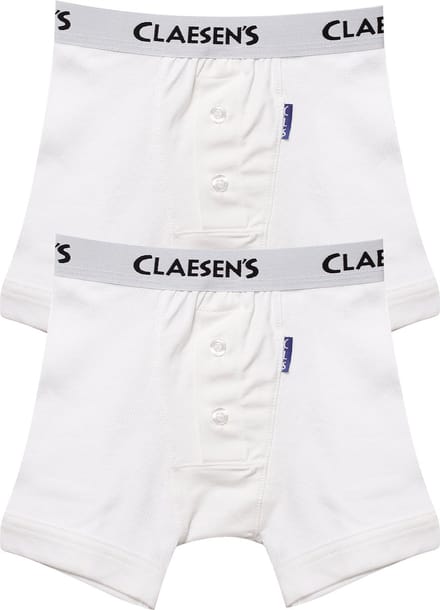 Claesen's® - Jongens Boxershorts 2-pack Wit RibCL 244-White-2