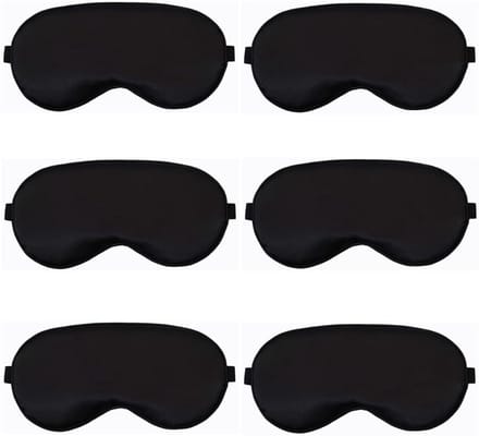 SolidKeus - Set van 6 Zijden Slaapmaskers met Verstelbare Riem