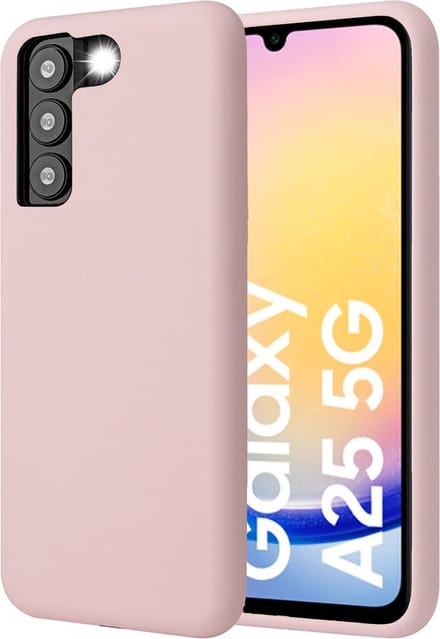Hoesje geschikt voor Samsung Galaxy A25 / A24 - Mat Back Case Roze