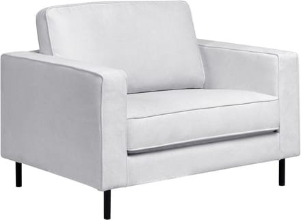 SAVALEN - Fauteuil - Lichtgrijs - Polyester