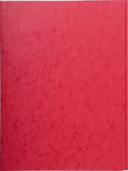 Exacompta 25x Map met 3 kleppen in glanskarton 400gm2 - A4 - Rood - 56403E