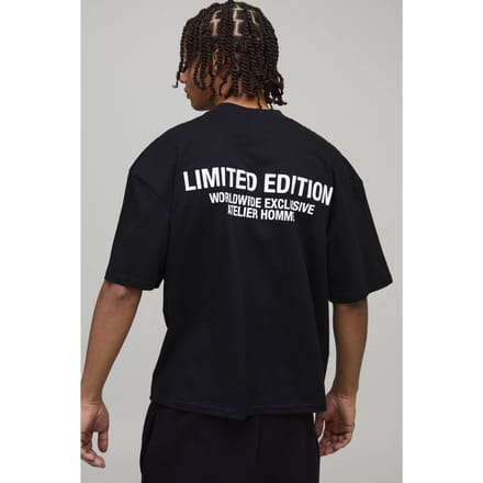 Oversized Boxy Limited Edition T-Shirt | Black | Size XS
