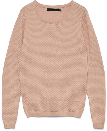 Vero Moda Trui Vmcare Structure Ls O-neck Blou Noo 10136644 Misty Rose Dames Maat - L