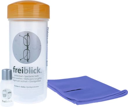 Brillenbad Schudbad Luxe Set – Met Reiniger 50 ml en Microvezeldoek - Cadeau
