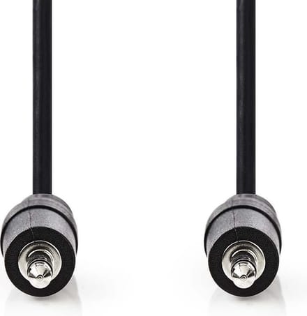 Nedis audio aux kabel 0.5 meter 3.5mm jack zwart