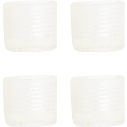 4 stuks plastic antislipvoetjes voor naaimachines van Singer, voor trillingsdemping. white