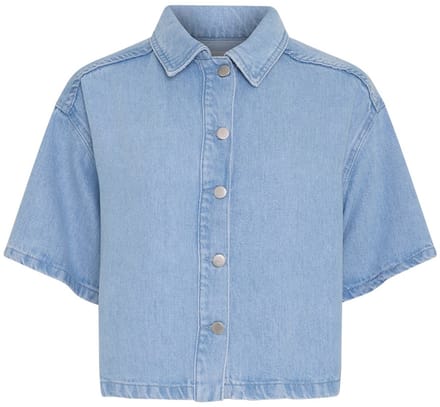 MSCH Copenhagen Mschsaphina 2 4 Shirt Dames - Jurken - Lichtblauw - Maat M/L