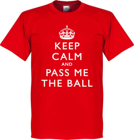 Keep Calm And Pass The Ball T-Shirt - S