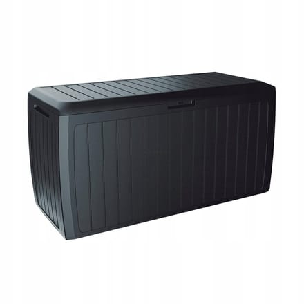 Prosperplast Boxe Board Serie - Tuinopbergkist - Antraciet - 290L - Kunststof - Houtstructuur