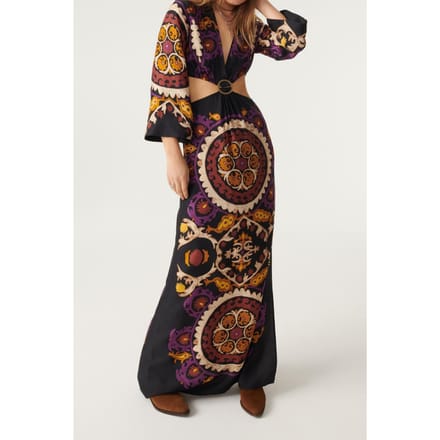 BA&SH Robe Falva Noir Taglia: S | Maxi abiti Outlet | Donna