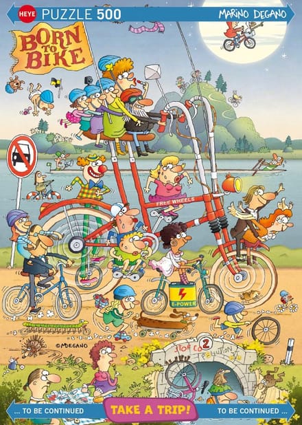 Heye puzzel 500 stukjes Marino Degano Take a Trip kunst puzzel.