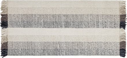 EMIRLER - Modern vloerkleed - Gebroken wit - 80 x 150 cm - Wol