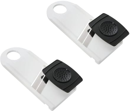 Set van 2 handmatige keukenmandolines met dubbele snede en handbeschermer Fackelmann Basic