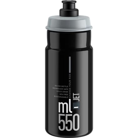 Elite Bidon Jet 550 Ml Zwart/grijs