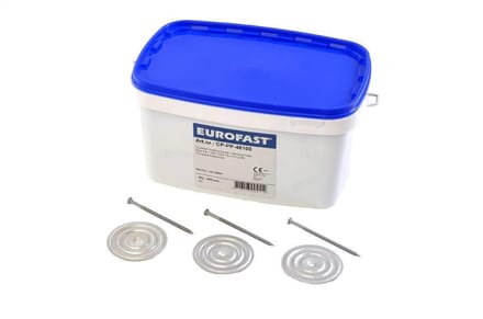 Combinatiepakket 5,0 x 80mm voor PIR isolatie 60mm - 250 stuks