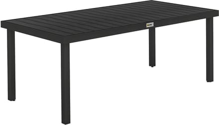 4goodz Tuintafel 8 Persoons Aluminium 190x90x74 cm - Zwart