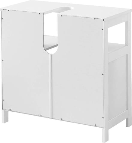 Mira home - kast - wastafelkast - wit - hout - 60x30x60