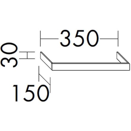 burgbad towel rack to hang HHAN035