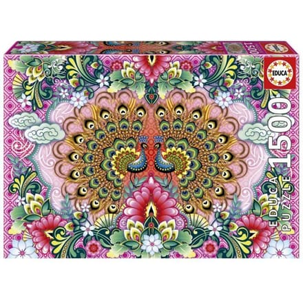 EDUCA - puzzel - 1500 stuks - bengaalse pauwen