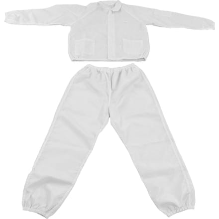 Beschermende Overall Antistatisch Polyester Beschermende Werkkleding Wit Split Design voor Werkplaats white