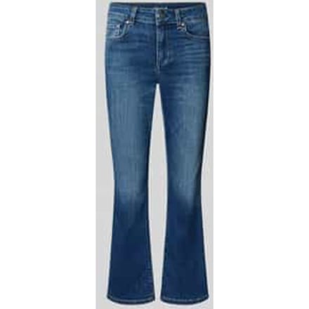 flared fit jeans van katoenmix model 'Authentic'