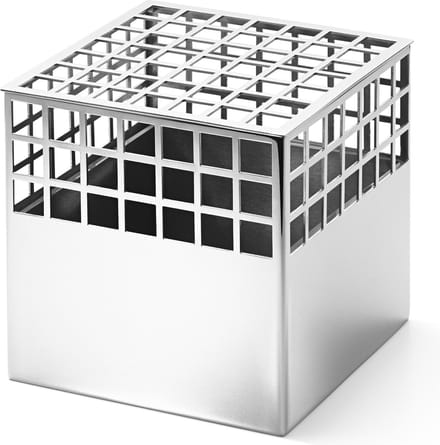 Georg Jensen Matrix Vaas Cube - 12,6x12,6x12,6 - RVS