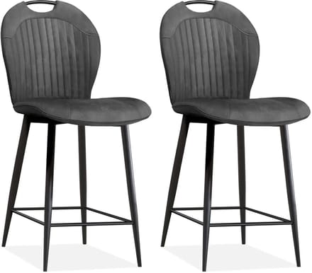 MX Sofa - Barstoel Capri - Antraciet (set van 2 stoelen)