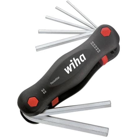 Wiha 351 PG7 7-delige Mini PocketStar Inbussleutelset - uitklapbaar model - 2-8mm