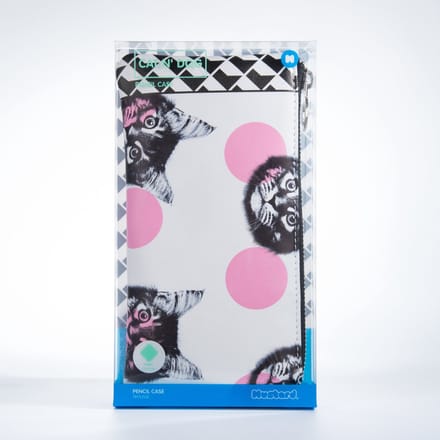 Mustard - Desktop Etui voor 1 Pen Cat - Kunststof - Wit -