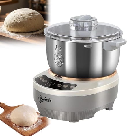Deegkneedmachine - Deegmenger Keukenmachine - Zelf Bakken Thuis - Constante Temperatuur Fermentatie - 5L - Wit