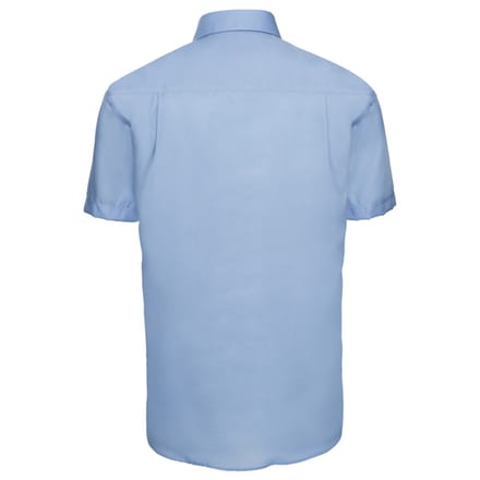 Russell Collection Heren Classic Ultimate Non-Iron Shirt met Korte Mouwen (Heldere lucht)