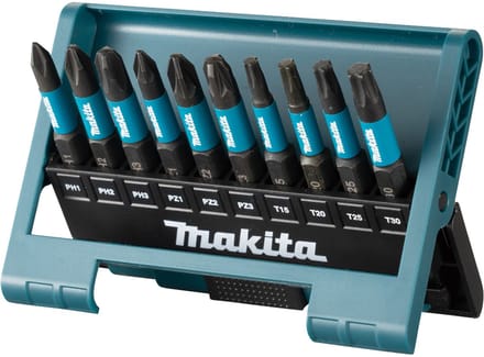 Makita Impact Black impact screwdriver bit set - 10 pieces