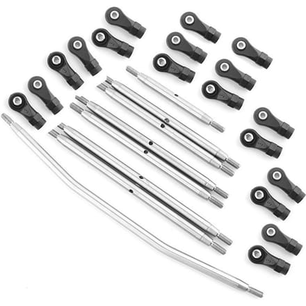RVS Link Rod Stuurstangen Einde Balhoofd Vervanging voor Axiale RBX10 Ryft 1/10 Remote veelkleurig