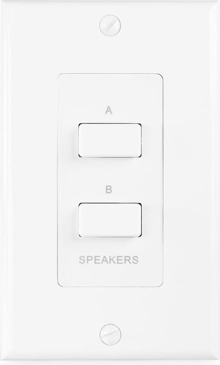 Luidspreker schakelaar - Power Dynamics PDWS2 - Voor 2 sets speakers op een versterker - A, B en AB