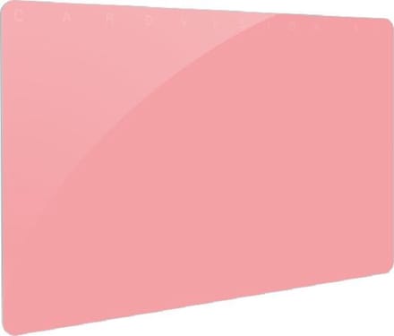 Gekleurde PVC kaart - roze